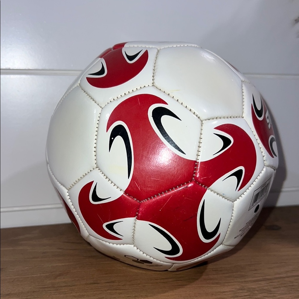Striker Red and White Soccer Ball for Kids - Size 3 - Picture 4 of 8